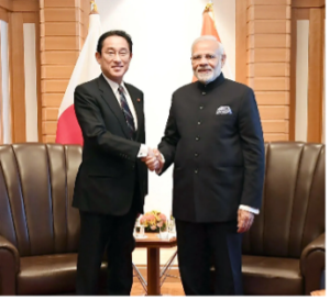 Fumio Kishida et Narendra Modi