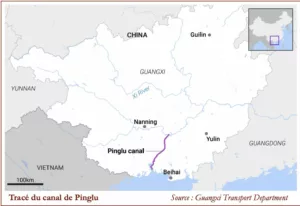 Tracé du canal de Pinglu